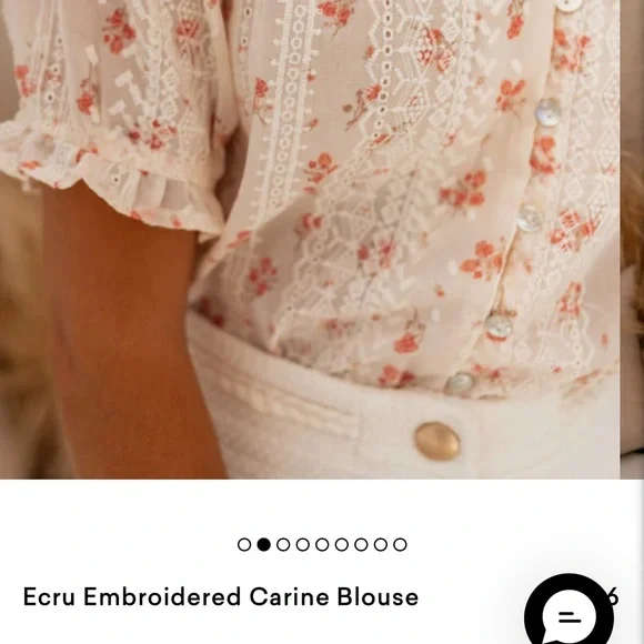 NWOT beautiful Ecru blouse - Picture 2 of 4